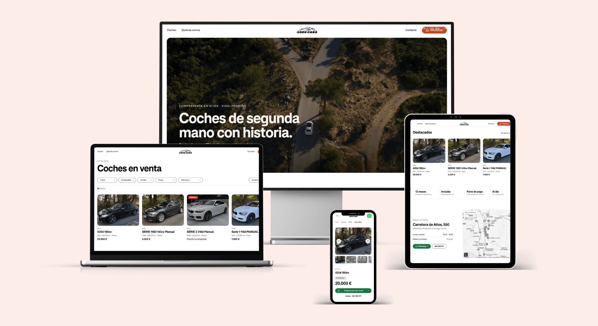 Lozucars — Custom WordPress theme + hand-coded technical SEO